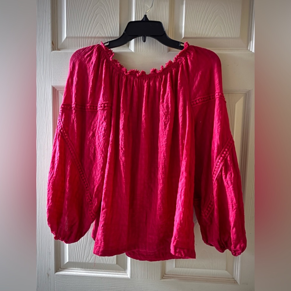 Max Studio Vibrant Red Blouse